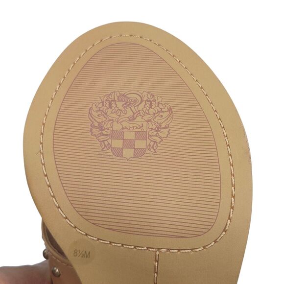 Vince Camuto VC-KERESHA Leather Open Toe Ankle Strap Sandals 8.5M Tan Brazil NEW - Picture 16 of 16